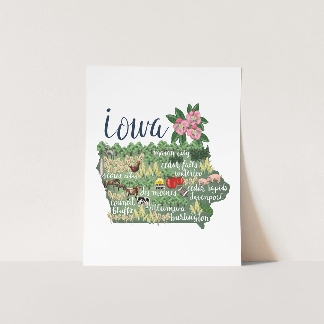 Iowa  - Art Print or Canvas - Jetty Home