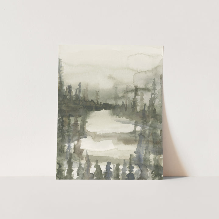 Forest Watercolor Landscape, No. 1  - Art Print or Canvas - Jetty Home