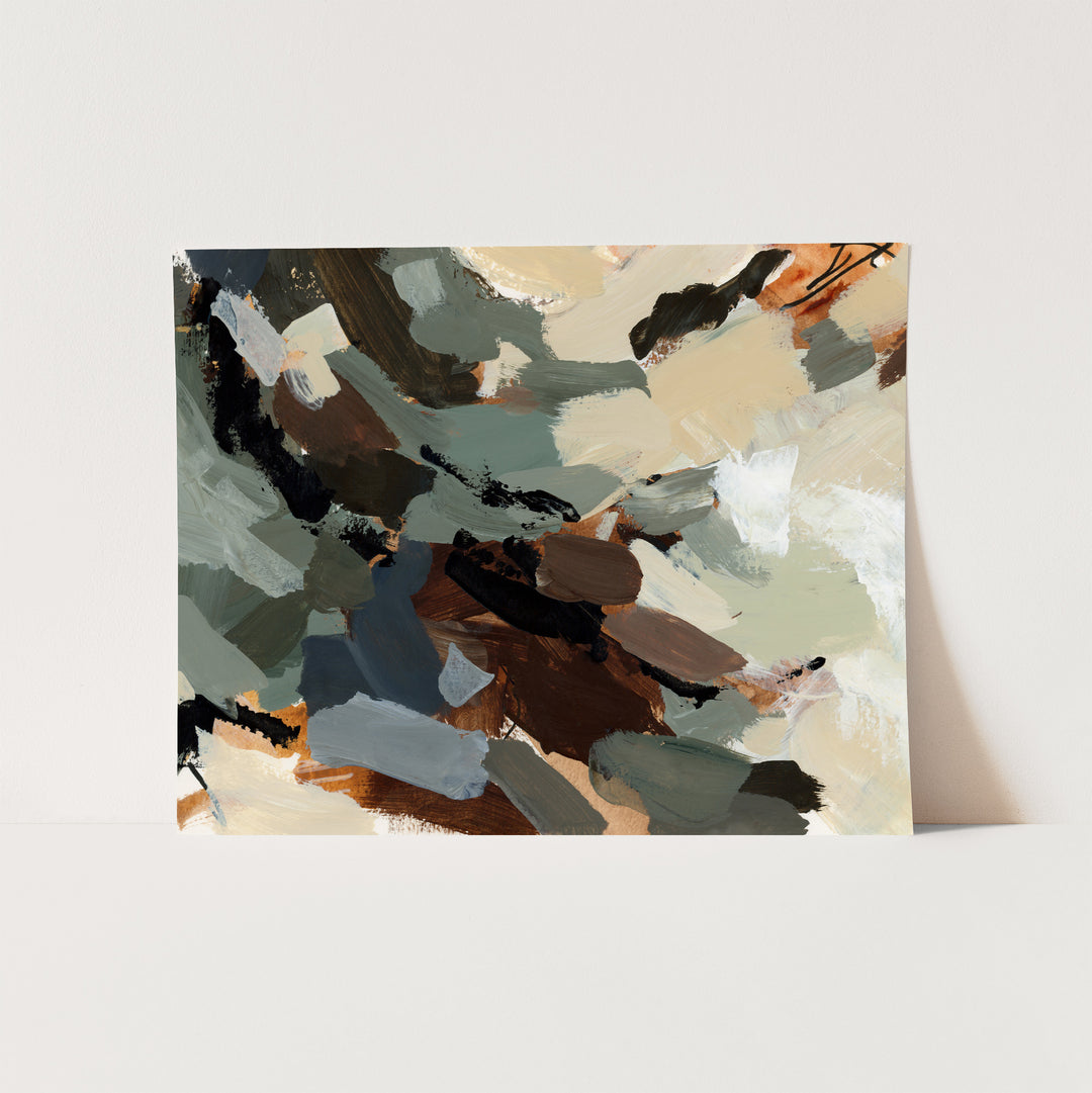 Unframed Wildwood print by Jetty Home featuring nature-inspired artwork with vibrant colors and detailed scenery.