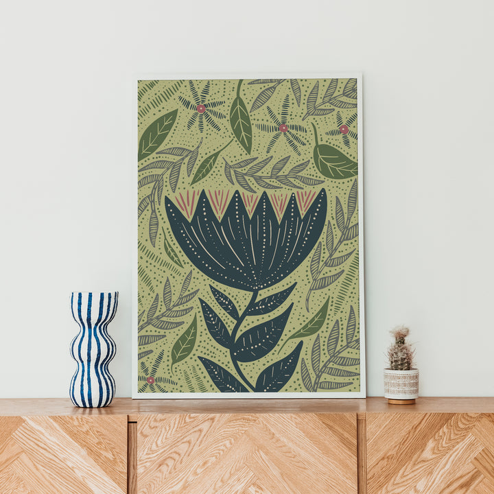 Whimsical Wildflower  - Art Print or Canvas - Jetty Home