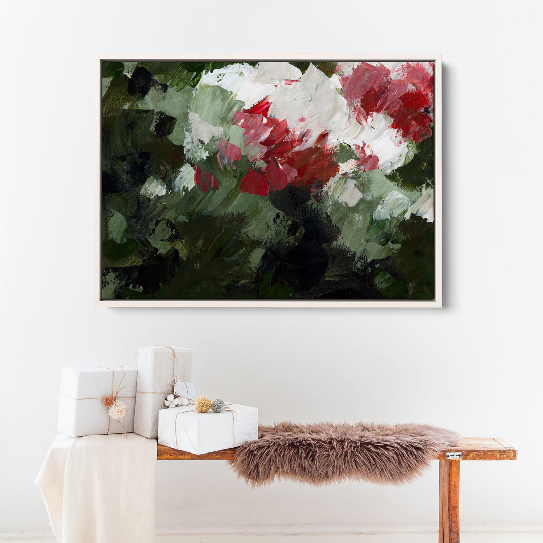 Christmas Florals Abstracted, No. 1 - Art Print or Canvas - Jetty Home