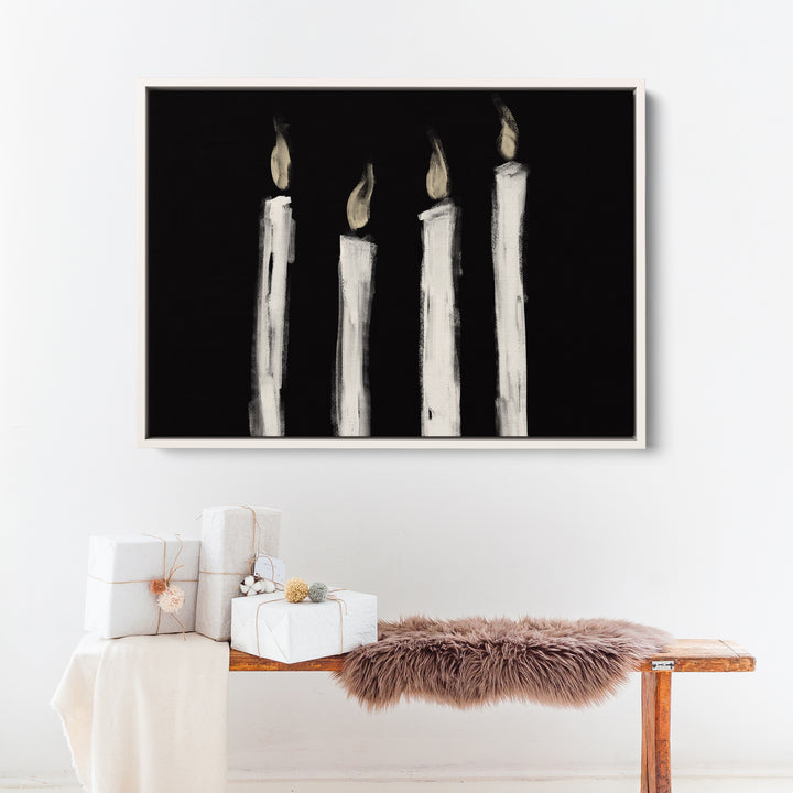 Advent Candles Glowing - Art Print or Canvas - Jetty Home
