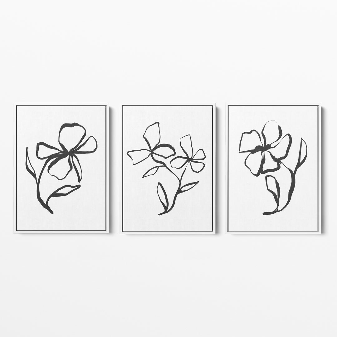 Plant Line Drawings - Set of 3