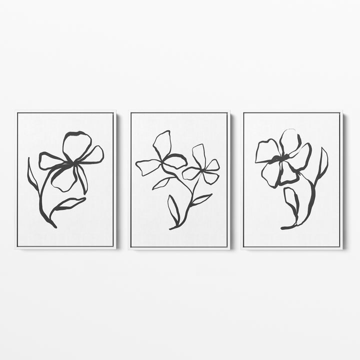 Plant Line Drawings - Set of 3