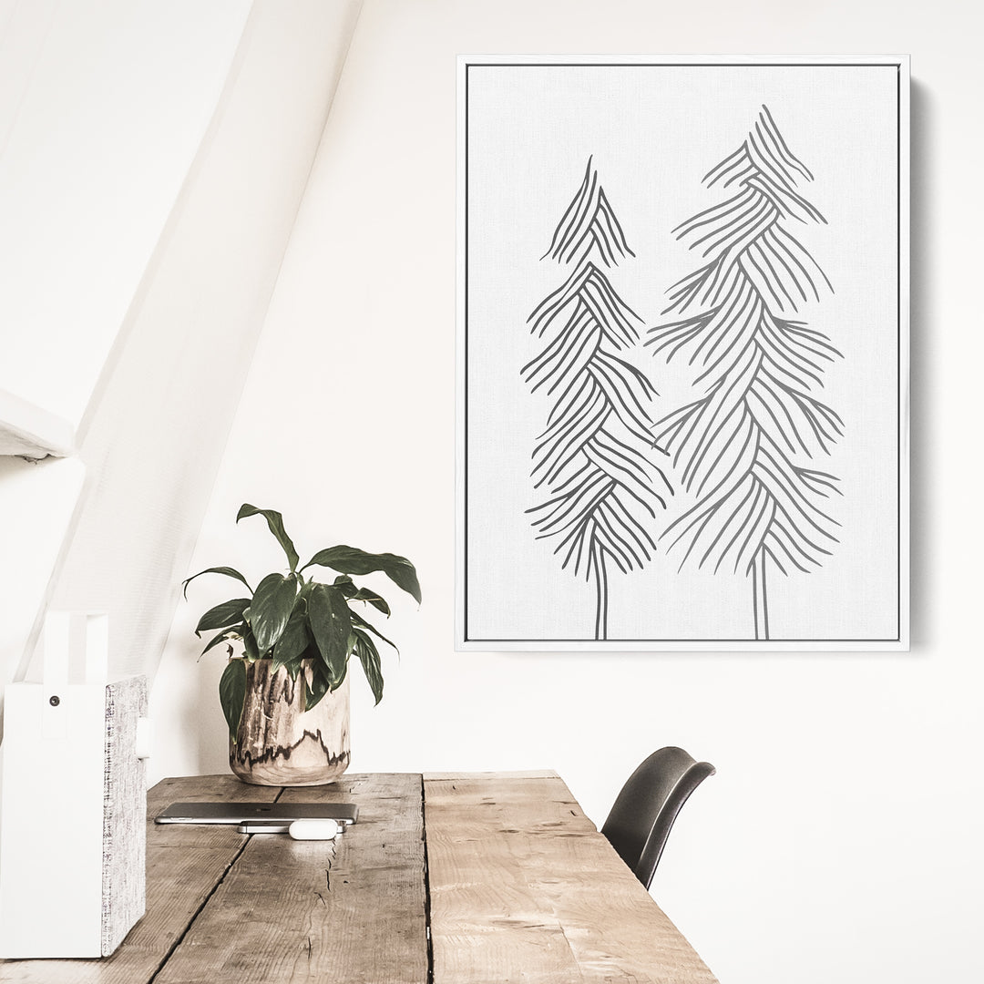 Simple Line Pine Trees, No. 1