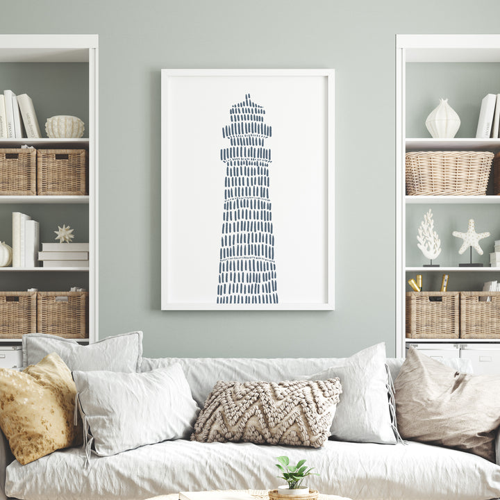 Minimalist Lighthouse  - Art Print or Canvas - Jetty Home