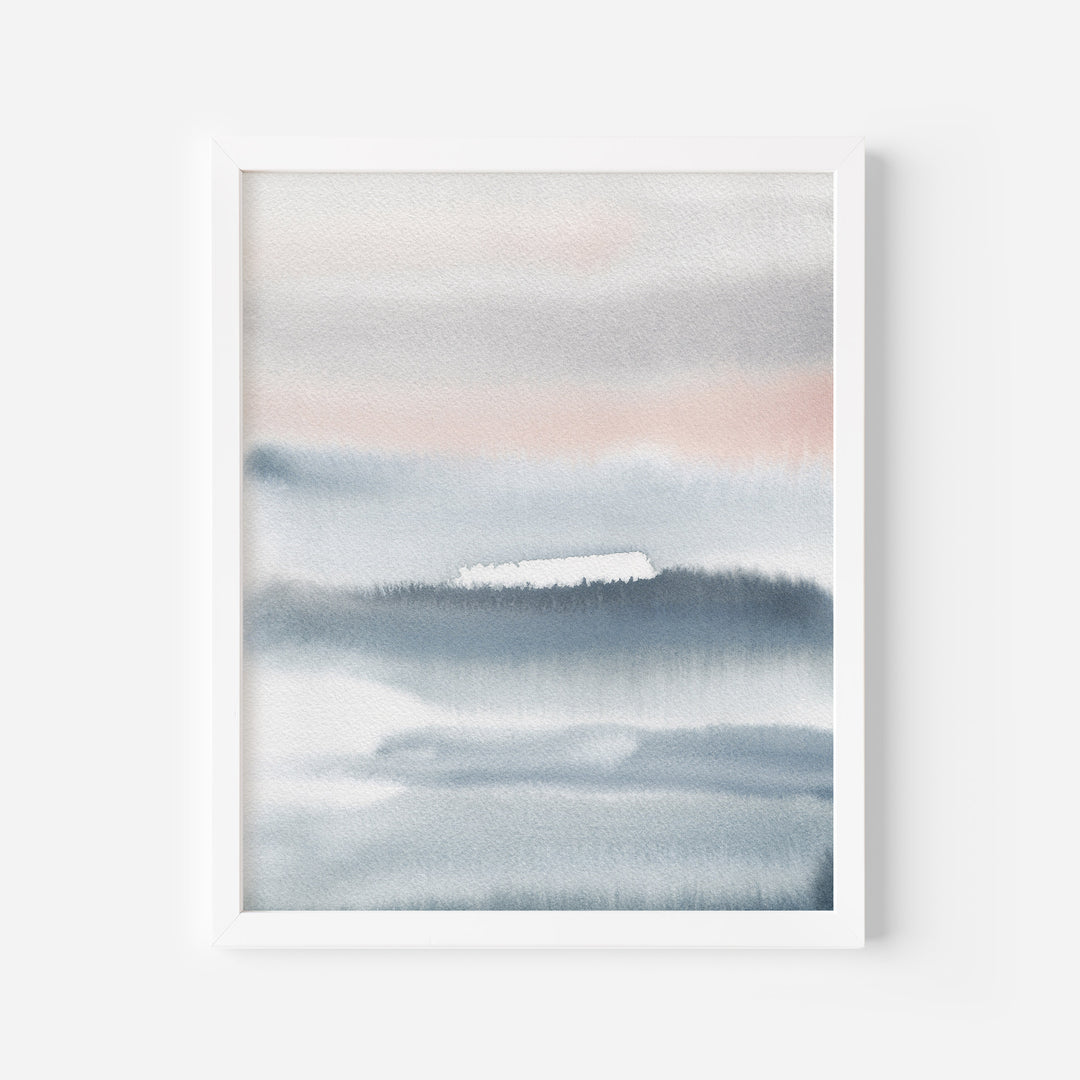 Gray Days Abstract  - Art Print or Canvas - Jetty Home