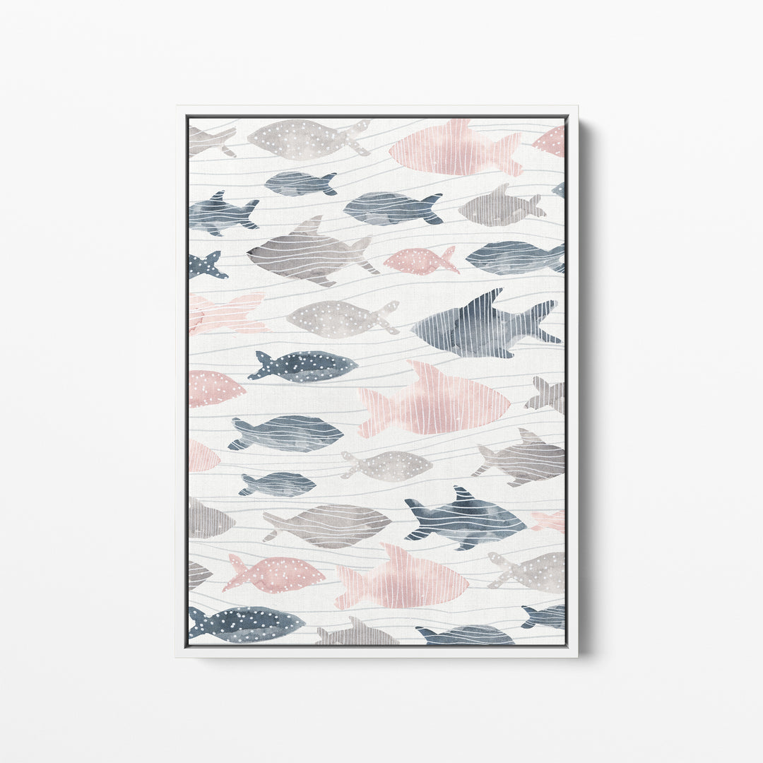 Pastel Fish Watercolor  - Art Print or Canvas - Jetty Home