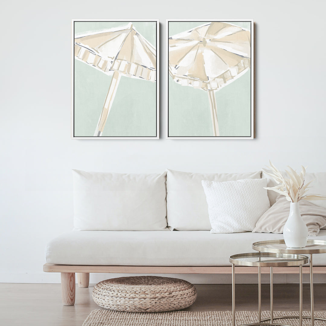 Summer Umbrellas Diptych - Set of 2