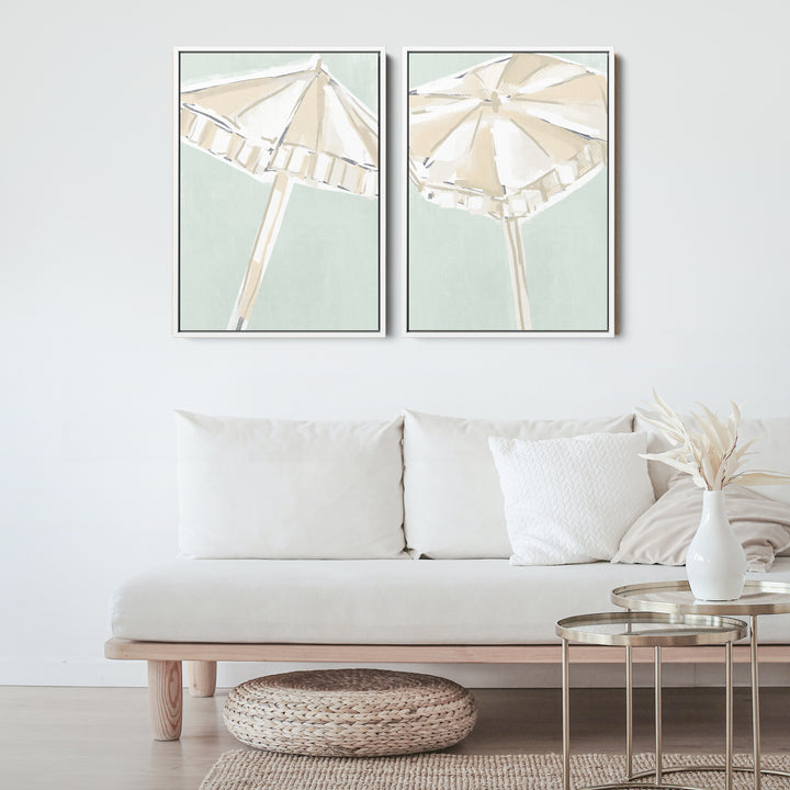 Summer Umbrellas Diptych - Set of 2