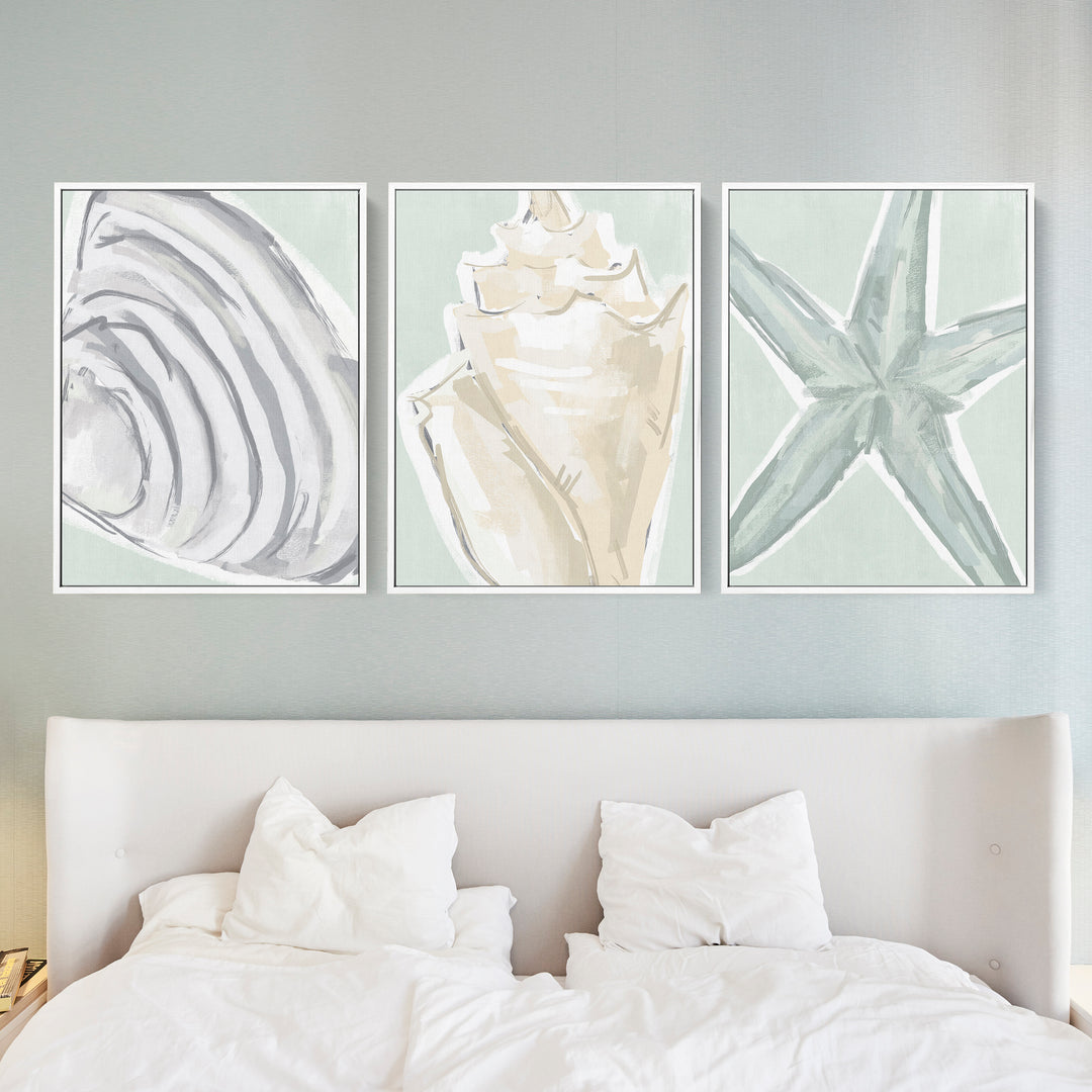 Coastal Finds Triptych - Set of 3