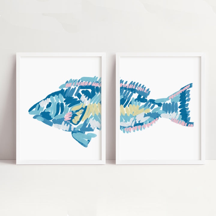 The Parrotfish Diptych - Set of 2
