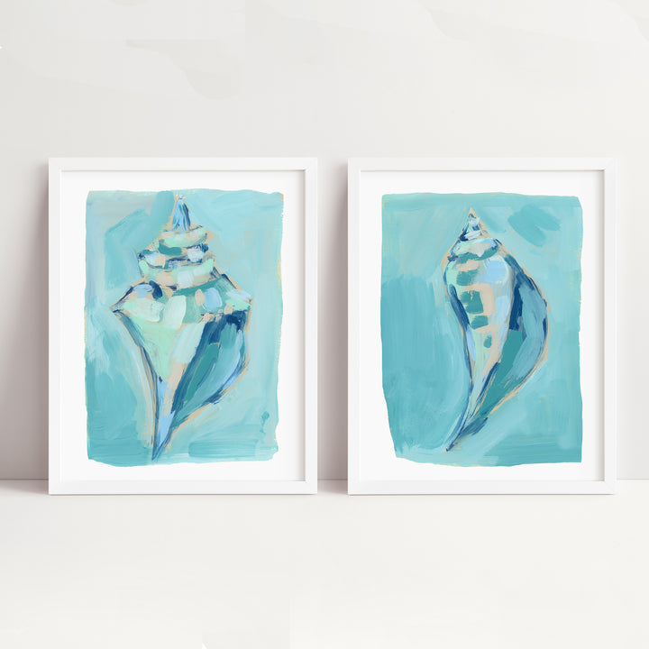 Shoreside Shells Diptych - Set of 2