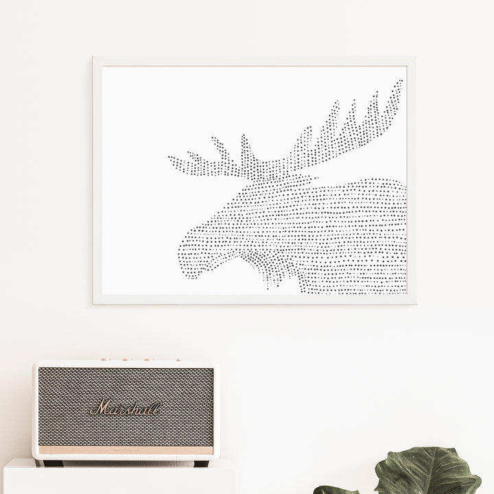 Minimalist Moose Illustration