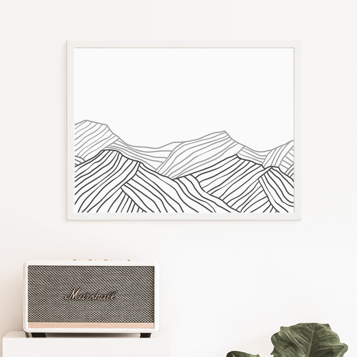 Minimalist Mountainscape