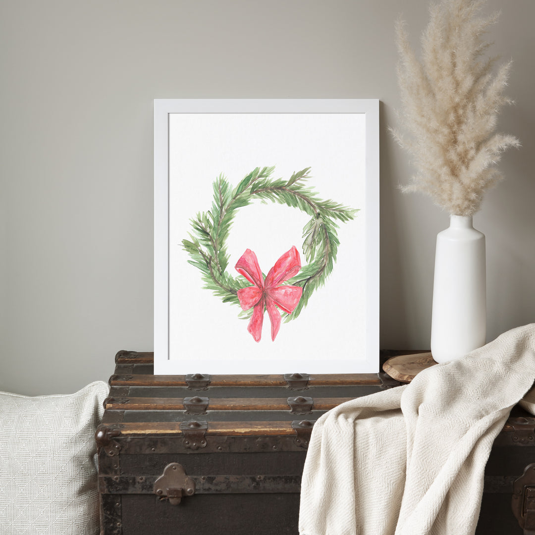 Watercolor Christmas Wreath - Jetty Home