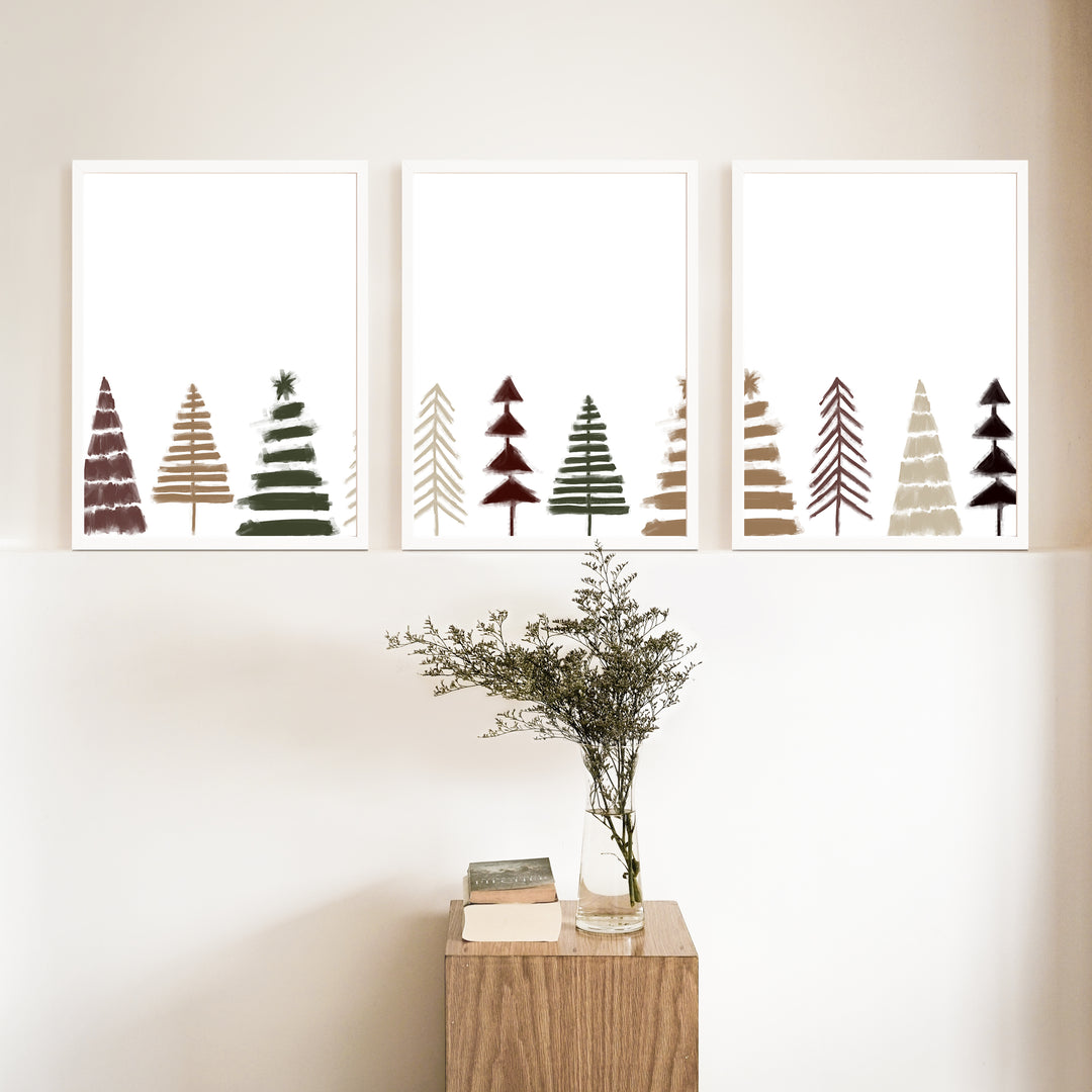 Minimalist Scandi Christmas Trees - Set of 3 - Jetty Home