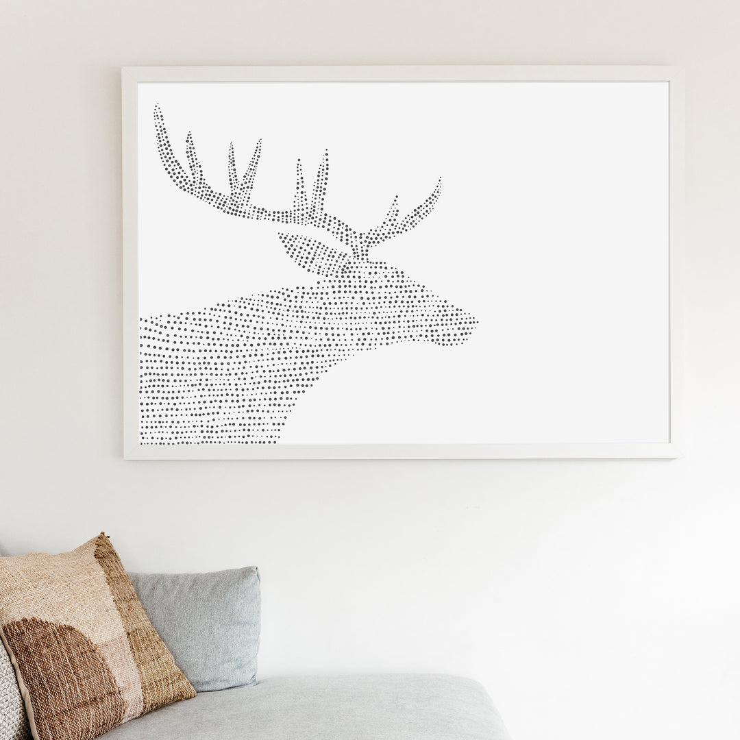 Minimalist Deer Illustration