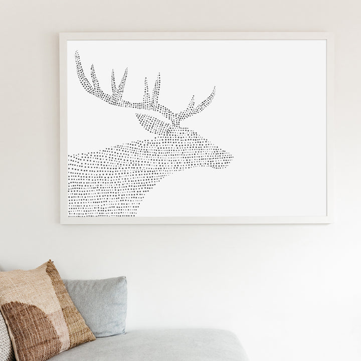 Minimalist Deer Illustration