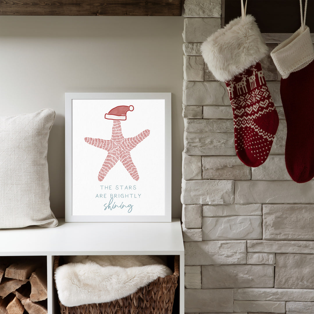 The Stars Are Brightly Shining Coastal Christmas