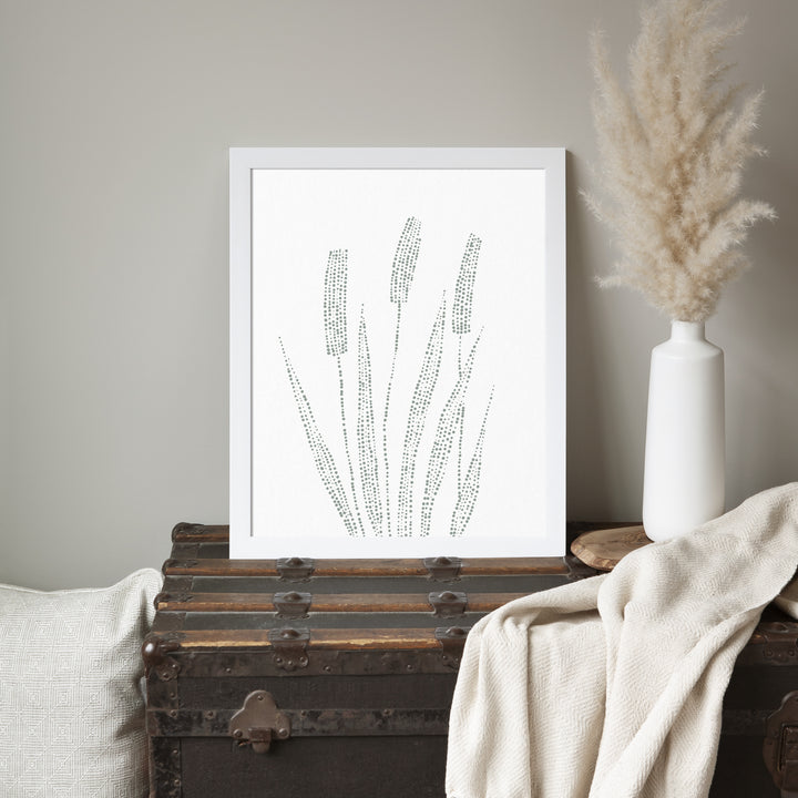 Modern Cattail Illustration - Jetty Home