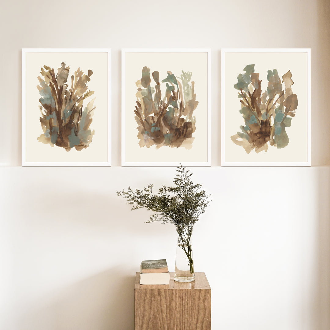 Fall Botanical Study, No. 2 - Set of 3