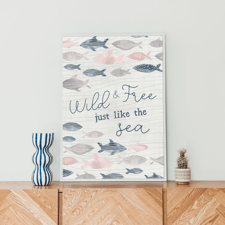 Wild and Free Just Like the Sea, No. 1  - Art Print or Canvas - Jetty Home