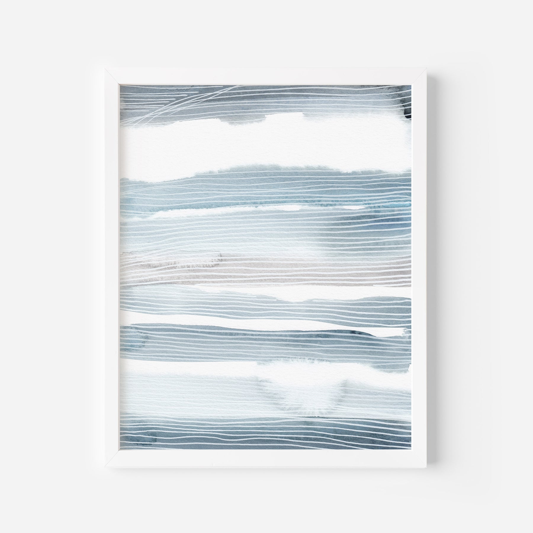 Blue and White Coastal Watercolor | Jetty Home