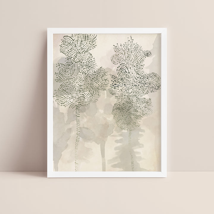 Misty Forest Oak Trees  - Art Print or Canvas - Jetty Home