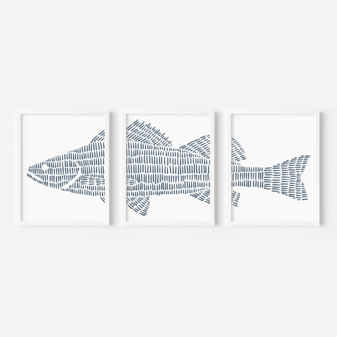 Perch Lake Fish - Set of 3