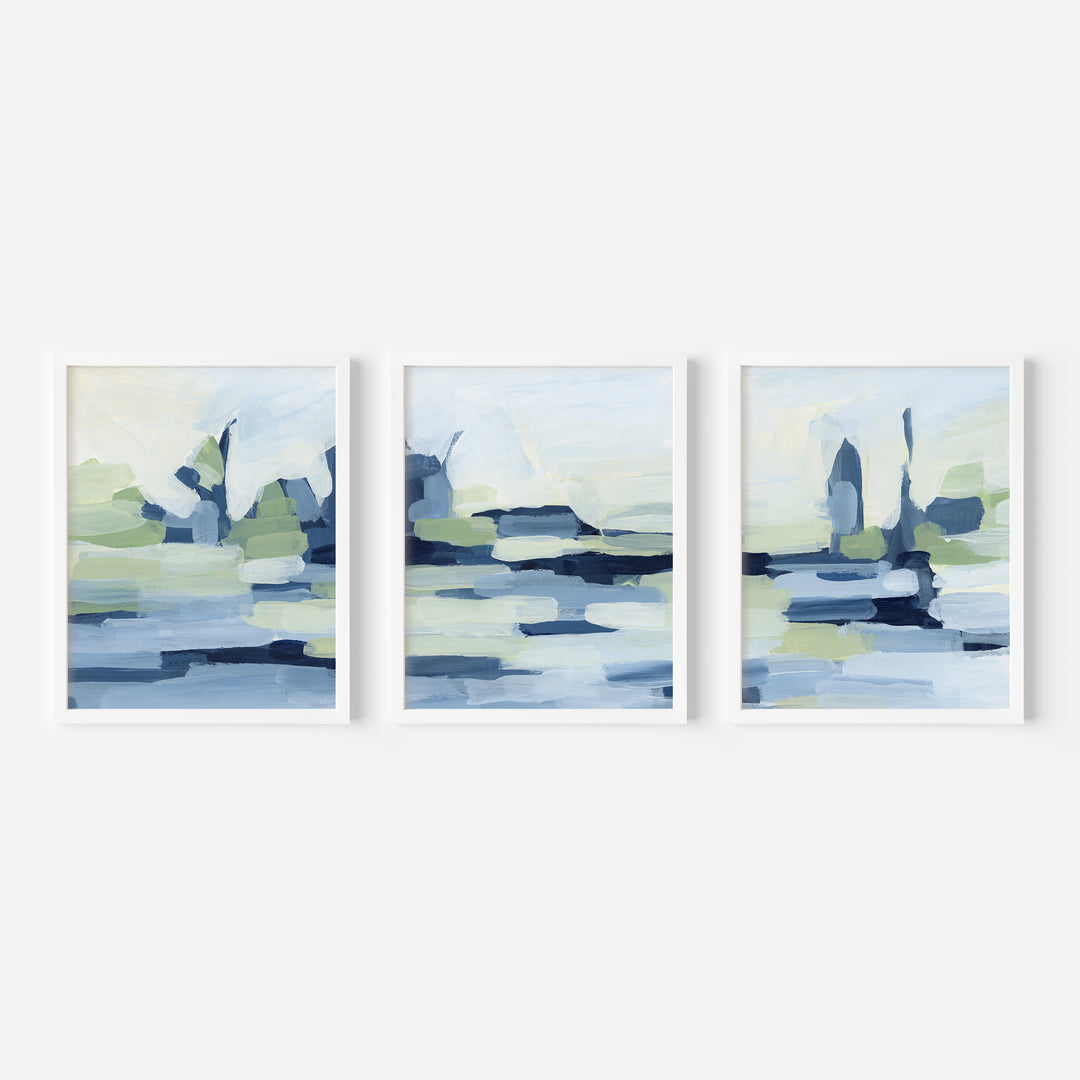 The Rippled Lakeside - Set of 3