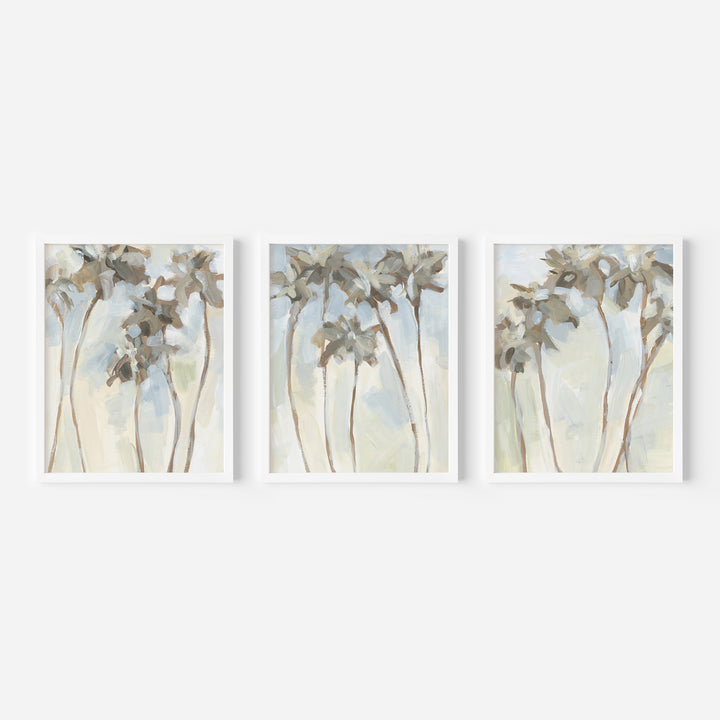 Warm Palm Daze Triptych - Set of 3