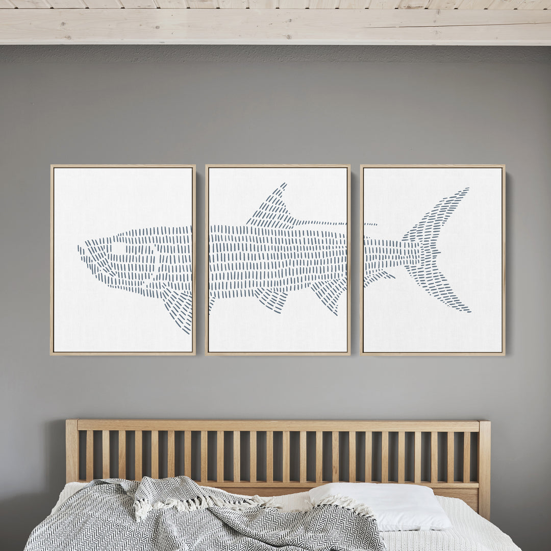 Tarpon Fish Illustration - Set of 3  - Art Prints or Canvases - Jetty Home
