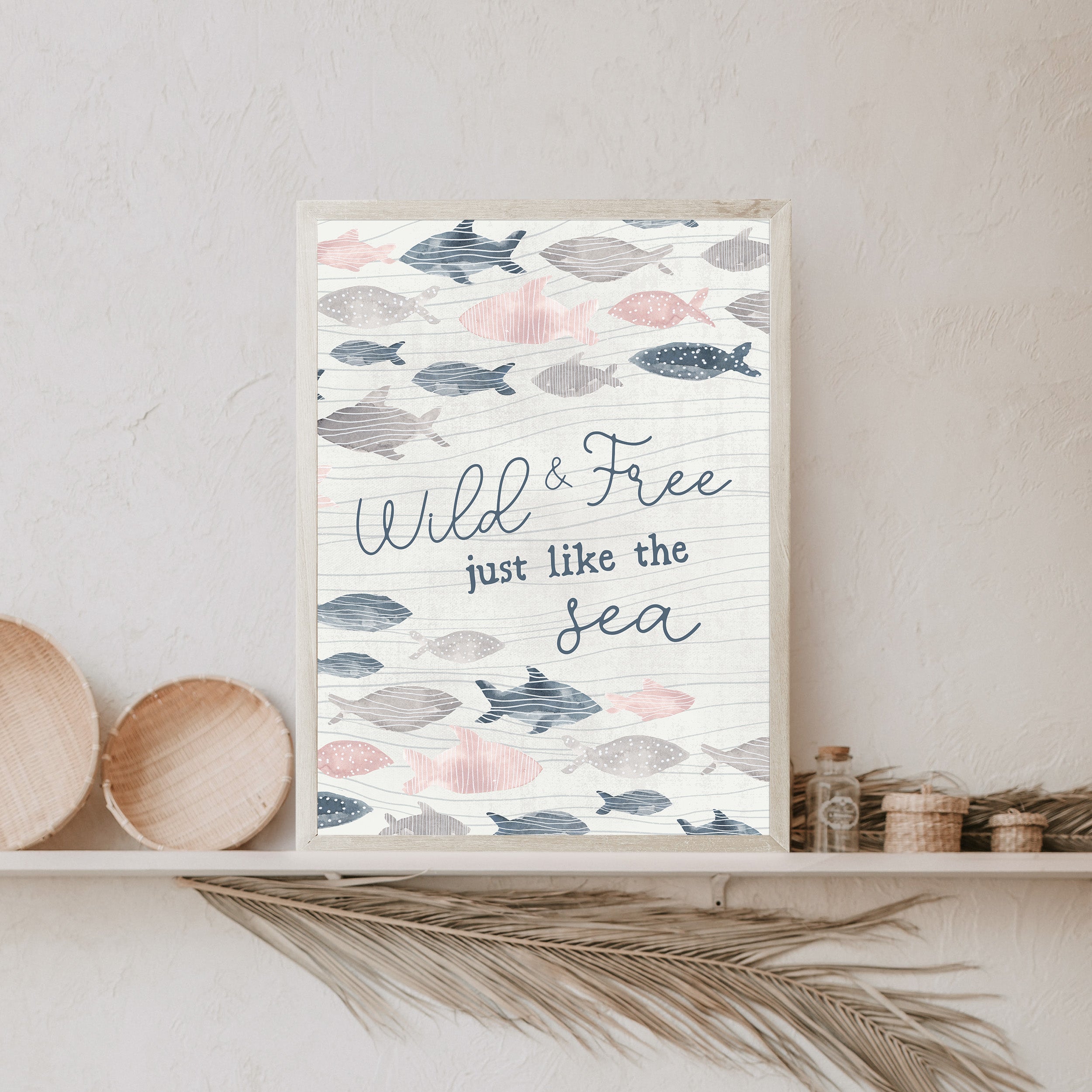 Wild and Free Just Like the Sea, No. 1 - Art Print or Canvas | Jetty Home