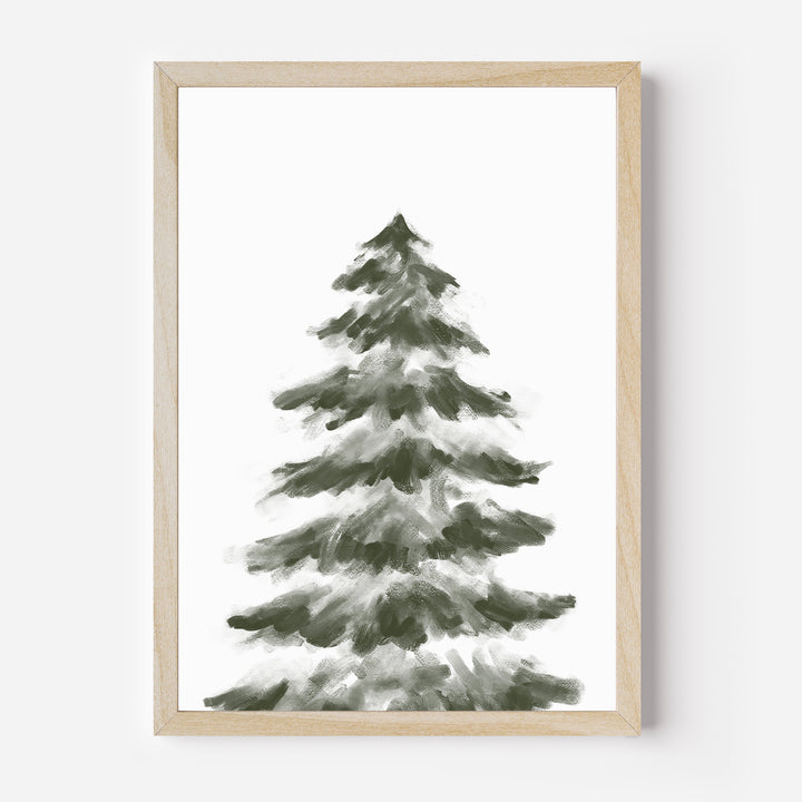 Simple Christmas Pine - Art Print or Canvas - Jetty Home