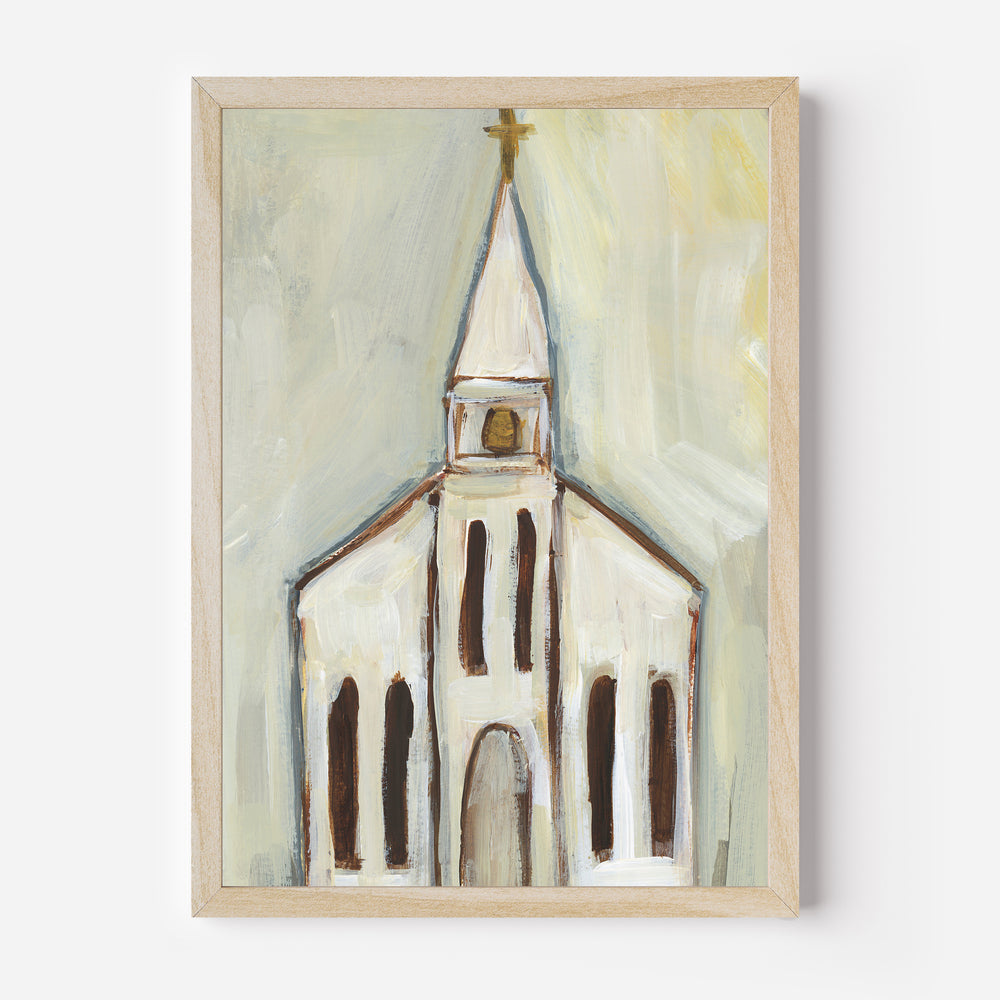 Neutral Church Painting No. 1  - Art Print or Canvas - Jetty Home
