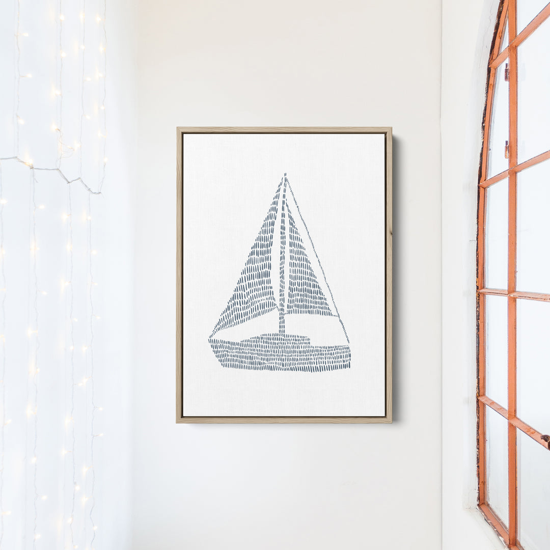 Minimalist Sailboat, No. 2  - Art Print or Canvas - Jetty Home