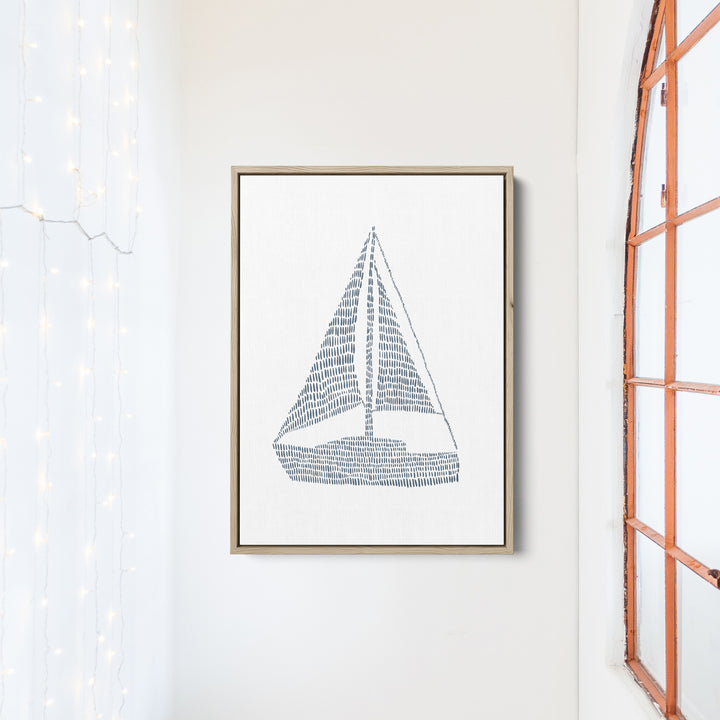 Minimalist Sailboat, No. 2  - Art Print or Canvas - Jetty Home