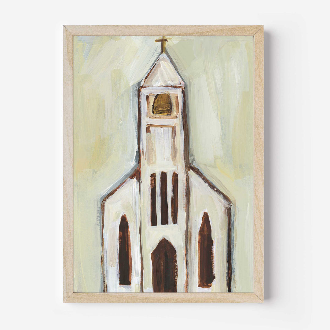 Neutral Church Painting No. 2  - Art Print or Canvas - Jetty Home