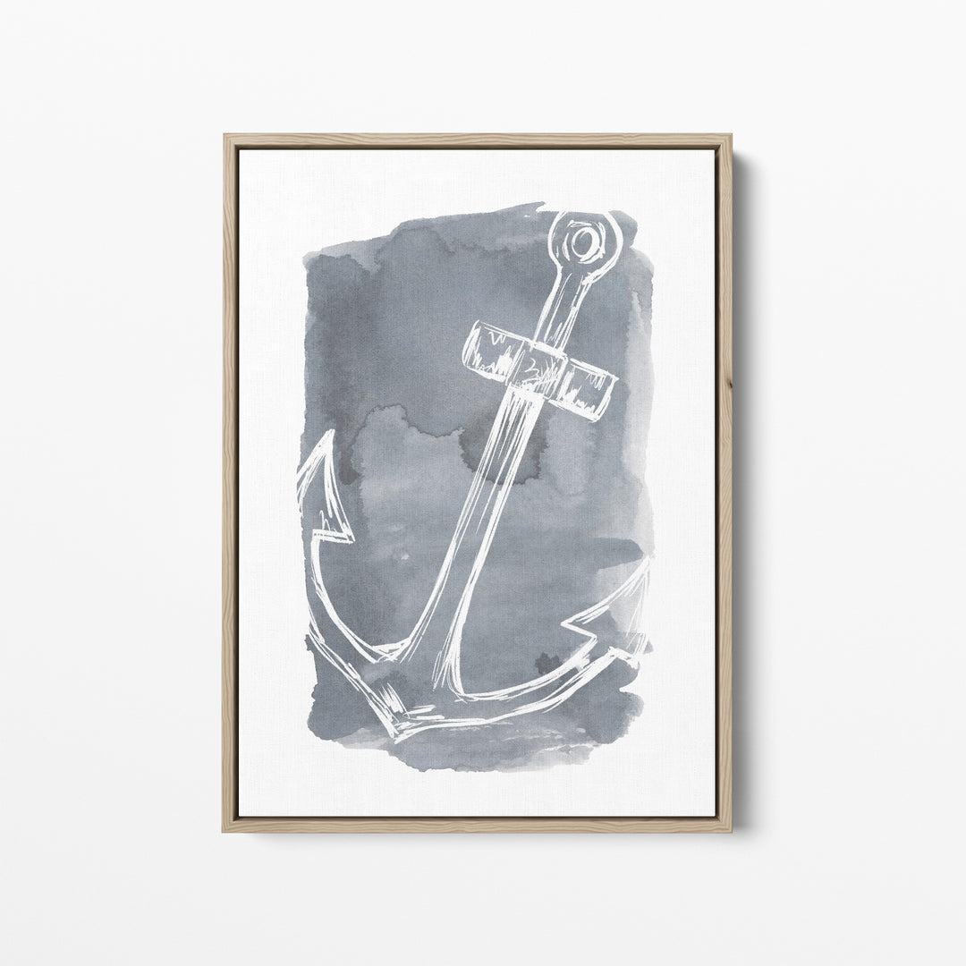 Watercolor Anchor Illustration  - Art Print or Canvas - Jetty Home