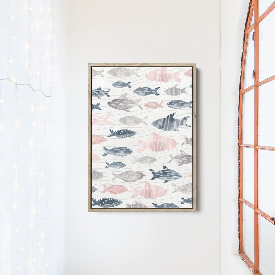 Pastel Fish Watercolor  - Art Print or Canvas - Jetty Home