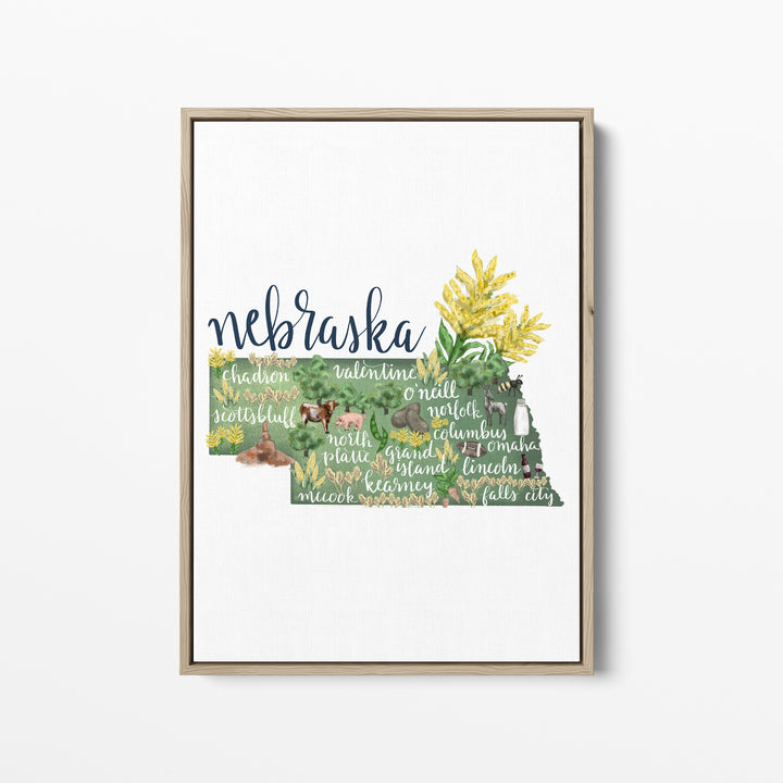 Nebraska  - Art Print or Canvas - Jetty Home