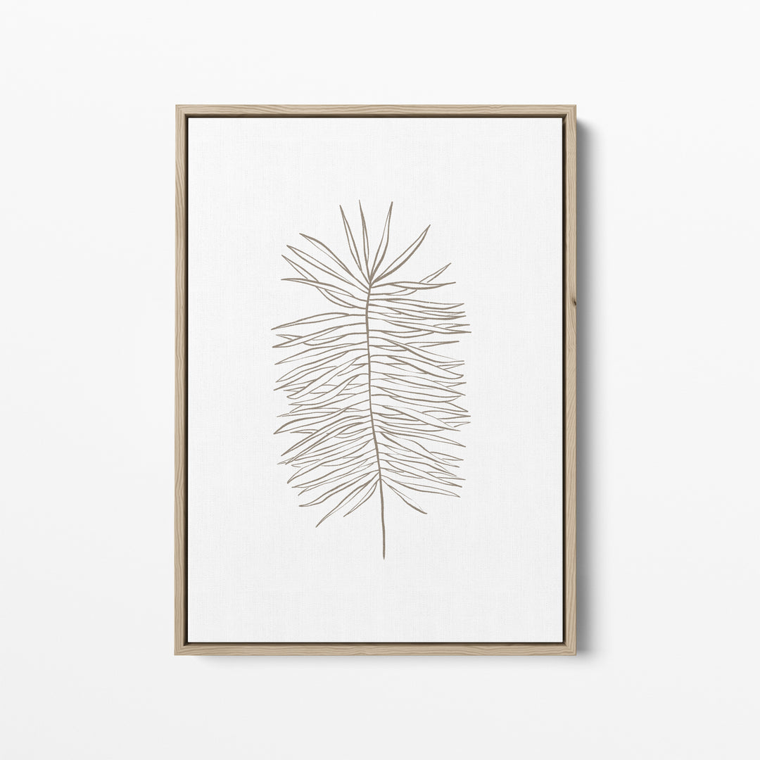 Palm Frond Line Drawing  - Art Print or Canvas - Jetty Home