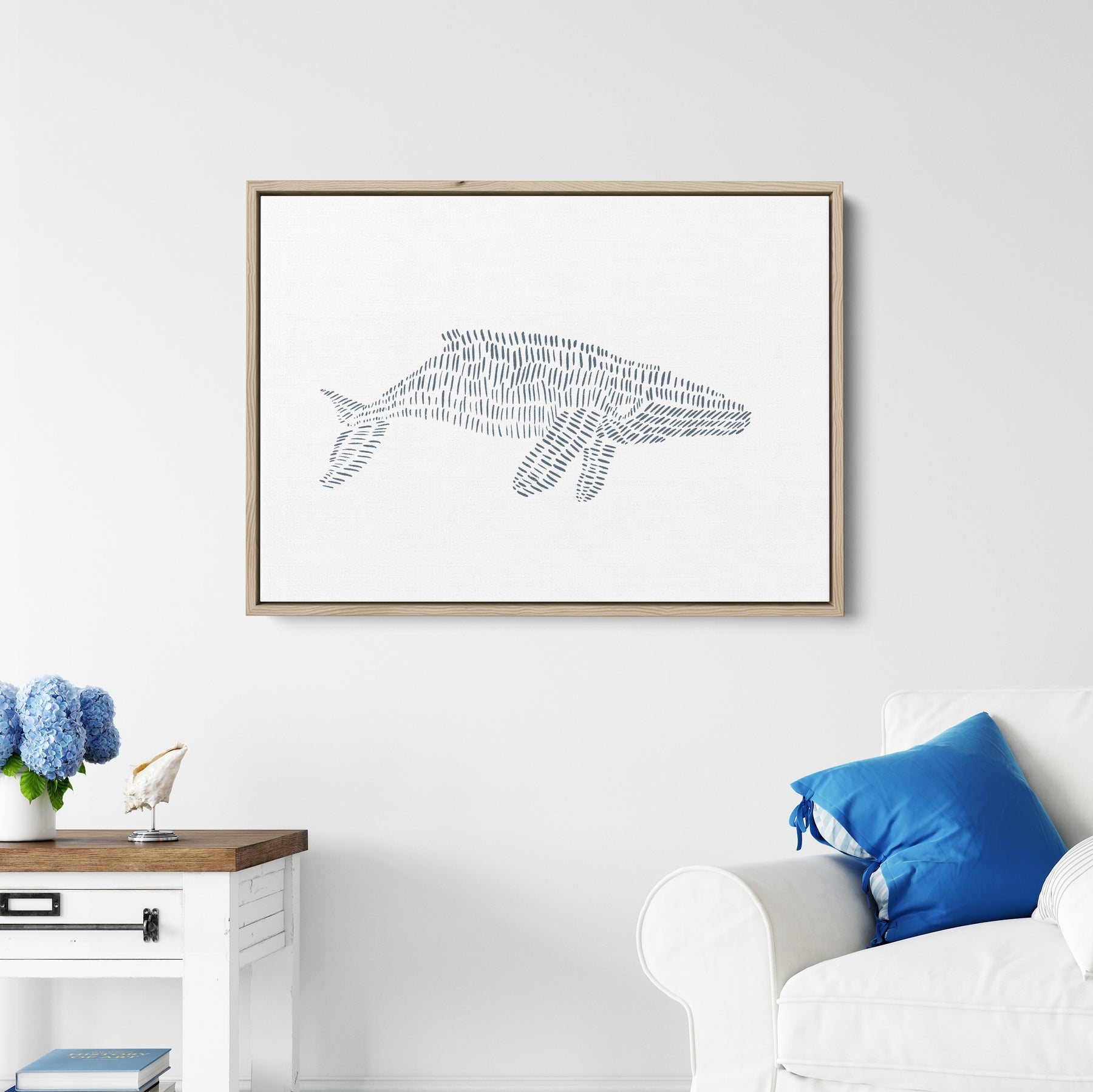 Humpback Whale Illustration - Art Print or Canvas | Jetty Home