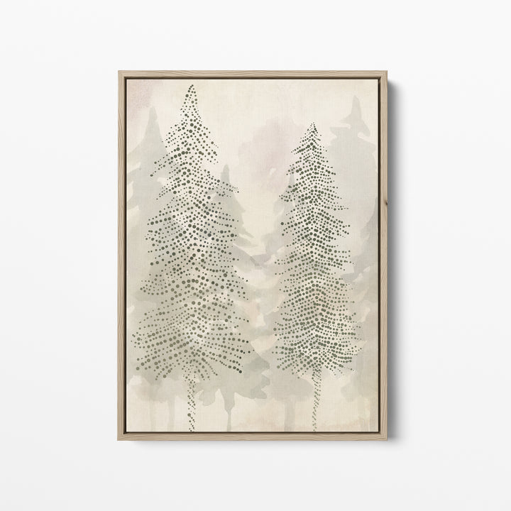 Misty Evergreen Pine Trees  - Art Print or Canvas - Jetty Home