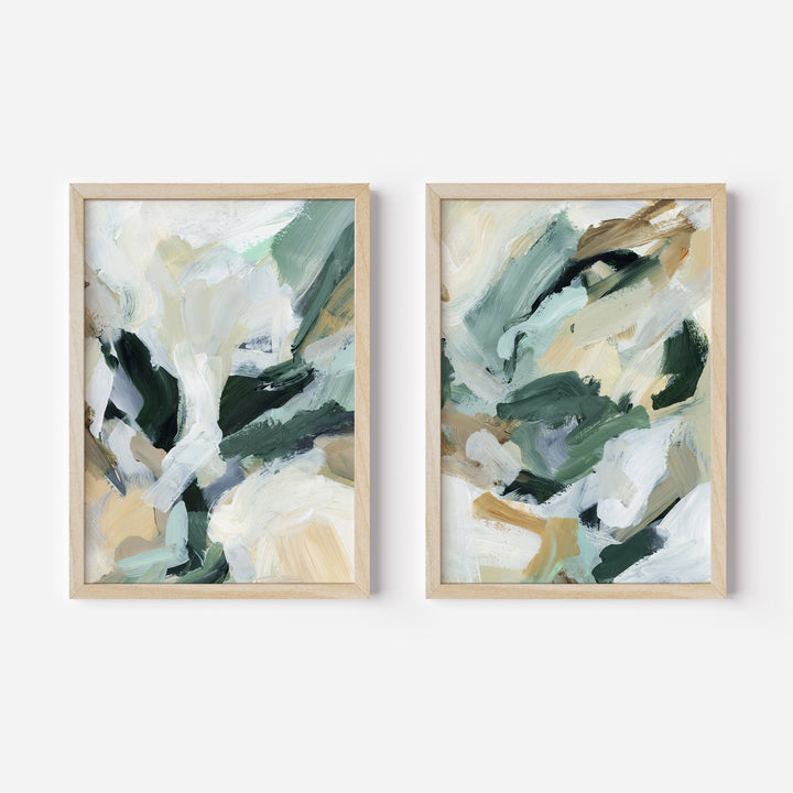 Contemporary Greens - Set of 2