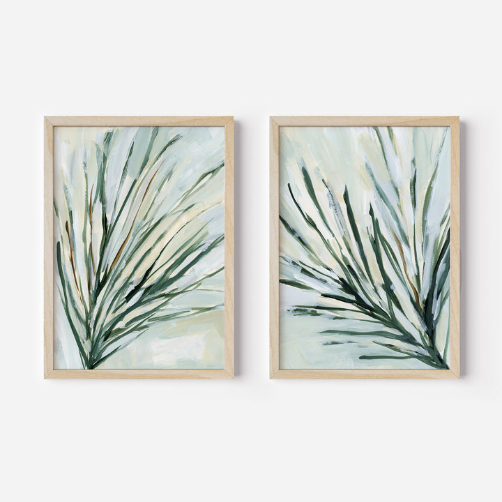 Pine Needles Painting - Set of 2