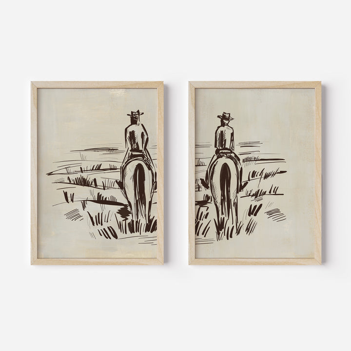 The Cowboy Watch Diptych - Set of 2