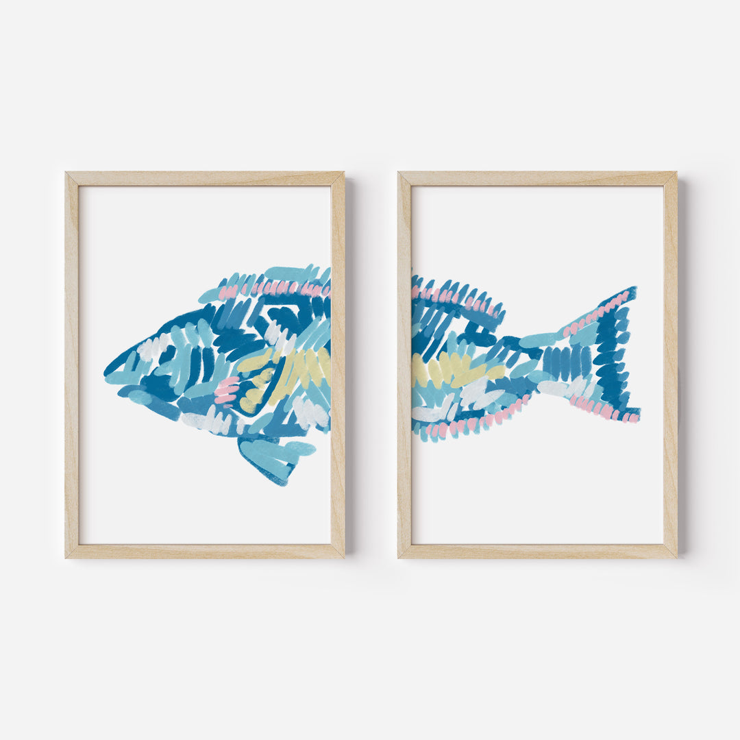 The Parrotfish Diptych - Set of 2