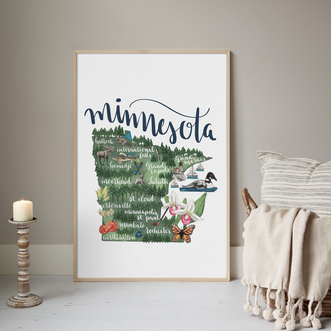 Minnesota  - Art Print or Canvas - Jetty Home